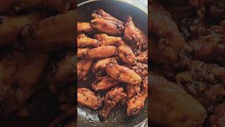 Spicy BBQ Chicken Wings 🔥 #chickenrecipes #chickenwings #chicken #homemade #food #shorts #dkarki