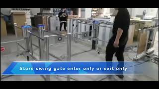 STXtek store swing gate enter only or exit only