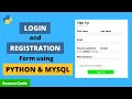 Login and Registration Form using Python and MySQL - Complete Tutorial | Python Project | Tkinter