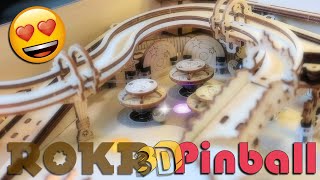 Rokr 3D pinball : le flipper électronique en bois à monter soi-même !