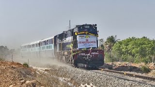 Dust Raising CRS INSPECTION SPEED Trial !! Podanur Pollachi BG | Indian Railways