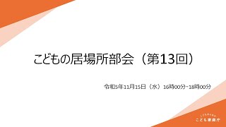 こどもの居場所部会（第13回）