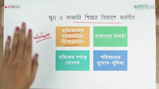 ০৭.১১. অধ্যায় ৭ : বাংলাদেশের শিল্প - ক্ষুদ্র ও মাঝারি শিল্পের বিকাশে করণীয় - ১ [SSC]