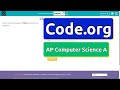 Code.org Lesson 2.5 Java Lab | Tutorial with Answers | Unit 1 Computer Science A (CSA)