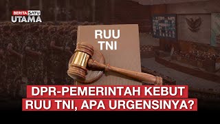 🔴 LIVE | DPR-Pemerintah Kebut RUU TNI, Apa Urgensinya? - Beritasatu Utama