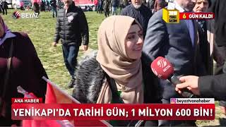 YENİKAPI'DA TARİHİ GÜN:1 MİLYON 600 BİN