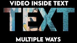 How to place Video inside Text in Filmora  Tutorial || Add video inside text  || Multiple WAYS