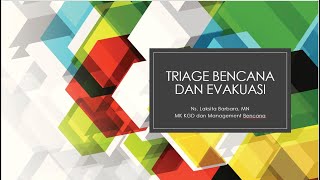 triage bencana dan evakuasi