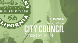 Albany City Council - Aug 24, 2020