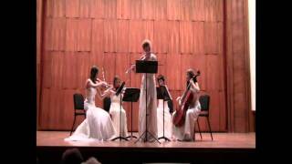 Badinerie from Bach's Suite BWV 1067 for flute and string quartet