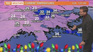 Chilly Christmas, warming up next week