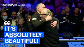 Joe Perry’s emotional moment with his dad after winning 2022 Welsh Open | Eurosport Snooker