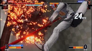 KOF15　ビリーカーン　２４Hitクライマックスコンボ　餓狼伝説CotWにもつながりそう