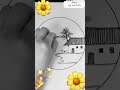 Easy a sensory drawing for children 😀|| beautiful house drawing #art #drawing #trending #shorts