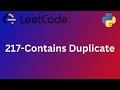 217-Contains Duplicate-Leetcode-python-بايثون