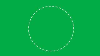 Animated Dotted Circle Green Screen