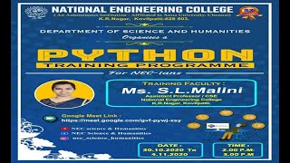Python Training Programme