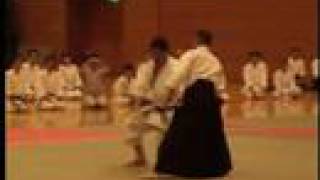 安藤毎夫師範　演武　2007年浦安市合気道演武大会：　2007 Urayasu City Aikido Demonstration: Ando Tsuneo Shihan