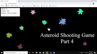 Asteroid Shooting Game Part 4 || JavaScript || Technical Coding