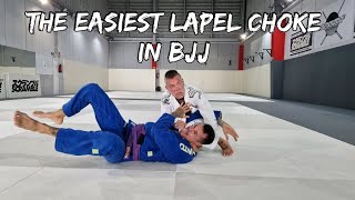 The Easiest Lapel Choke in BJJ. You Must Learn This!Ninja Choke 🥷☠️