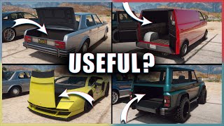 GTA V - Are car Trunks Functional?