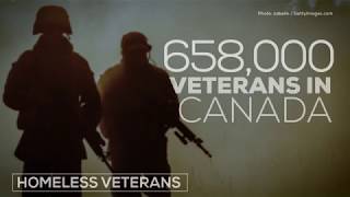 How many Canadian veterans are homeless?