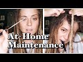 Home maintenance on smooth hair locs, dreads and dreadlocks