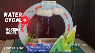 Water cycle working model #science #schoolproject #watercycle 2025 #जलचक्र Nakul Sahu Art