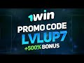 1win promo code lvlup7 claim super bonus 500% 1win