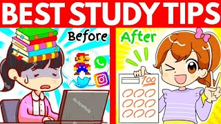 SECRET STUDY TIPS TO SCORE HIGHEST IN EXAMS | Best Scientific Study Tips | Exam Study Tips & Tricks✨