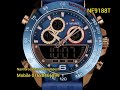 nf9188t silicon rubber band luxury wrist watch