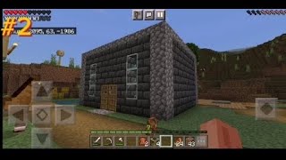 İlk evimi yaptım (biraz kötü) minecraft 2.bölüm (2025) #minecraft