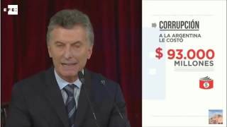 Macri: Fernández dejó un Estado plagado de "clientelismo y corrupción"