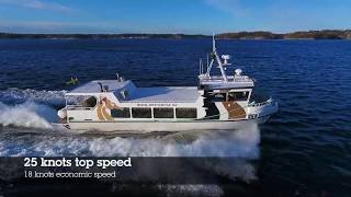 Shipsforsale Sweden, aluminium passenger boat Tess for sale.