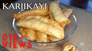 ಕರ್ಜಿಕಾಯಿ / Karjikai maduva vidhana Kannada / Karjikayi in kannada / Karjikai recipe in kannada /