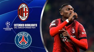 AC Milan vs. Paris Saint-Germain: Extended Highlights | UCL Group Stage MD 4 | CBS Sports Golazo