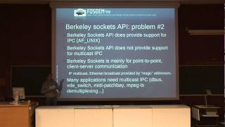 FOSDEM 2009 - Renew Berkeley Sockets Api