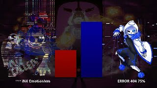 INK and ERROR VS ERROR 404 Power Levels - Undertale Power Levels