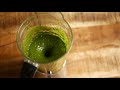 bright green basil oil for plating