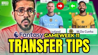 Time To PLAY Your FREE HIT | FPL 24/25 Gameweek 11 TEAM SELECTION + TRANSFER TIPS