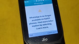 எப்படி சரிசெய்வது என்பது KaiOS (Jio) தொலைபேசிகளில் இனி WhatsApp கிடைக்காது