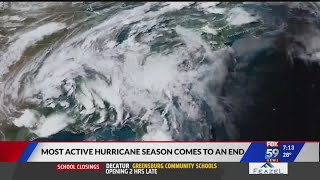 Most active hurricane season in history comes to end