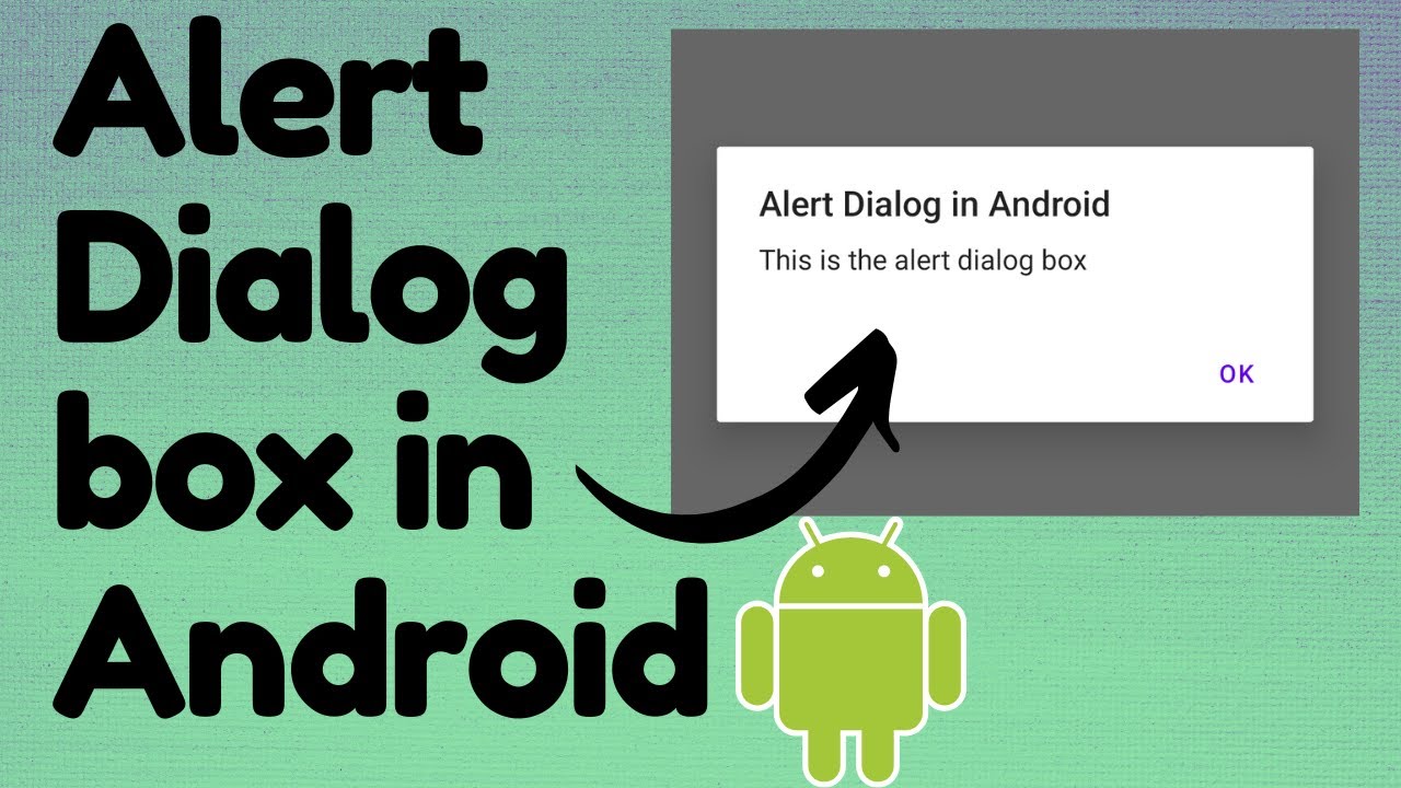 Alert Dialog Box In Android Studio | TechViewHub | Android Studio - YouTube