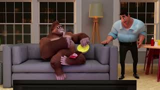 This Gorilla hates salad! ---3D Character Animation.