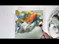 make your abstract painting pop with neutral background colors