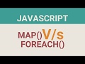 JavaScript map vs JavaScript foreach