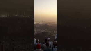 Makkah Tower from the top of Jabal Al-Nour #مكة_المكرمة_مباشر  #جبل_النور #مكة #مكة_المكرمة #مكه ل