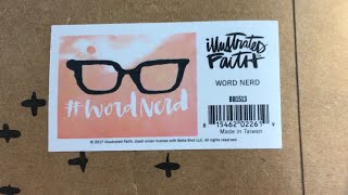 Illustrated Faith Unboxing - Word Nerd - Bible Journaling Kit