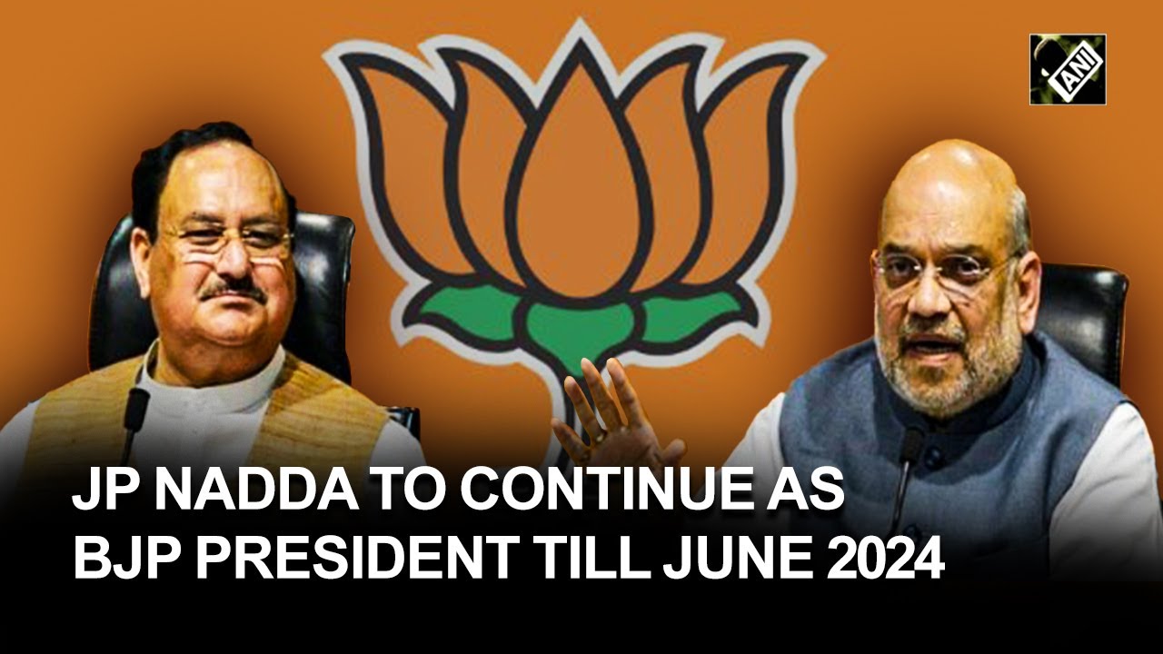 BJP Extends JP Nadda’s Term As National President Till June 2024 - YouTube