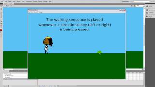 How to make a walking / jumping game with Flash CS4 (Part 2/3 - Actionscript)